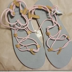 Teva Voya Infinity Tropical Peach Sandals Size 9